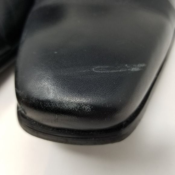 REACTION Kenneth Cole Black Leather Men's Dress Shoes Style 20724 Size 11 - Picture 8 of 12